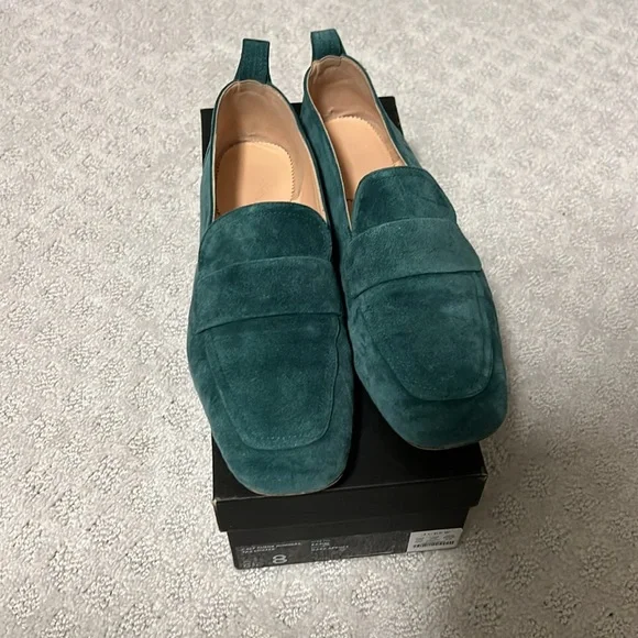 J. Crew Calf Suede Minimal Tab loafers - Picture 2 of 13